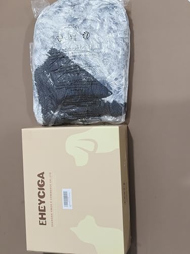 Nosterna Large Washable Crate Dog Bed - Fluffy Calming Bed with Anti-Slip Bottom