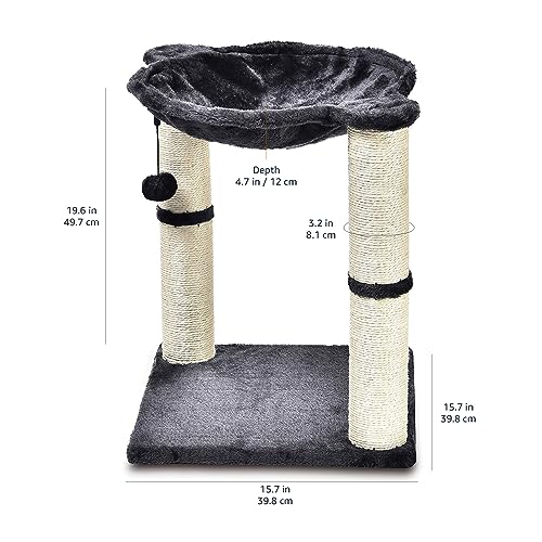 Nosterna Cat Tree Tower - Scratching Post with Hammock Bed for Indoor Cats