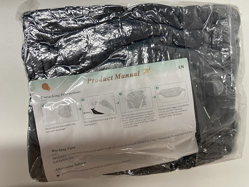 Nosterna Medium Dog Bed - Washable Anti-Anxiety Plush Mattress with Non-Slip Bottom