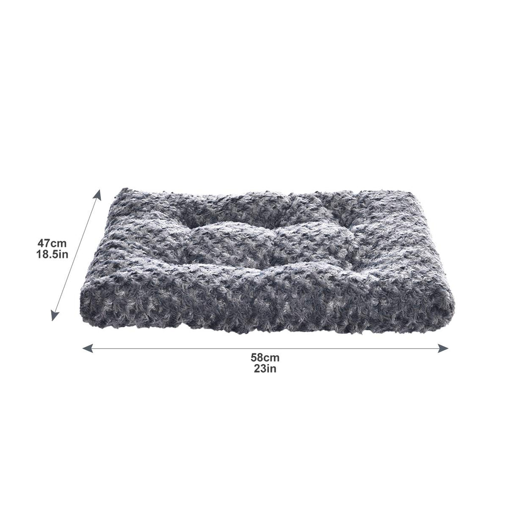 Nosterna™ Cat & Dog Bed, Machine Washable, XS (59x46x6cm), Grey Swirl