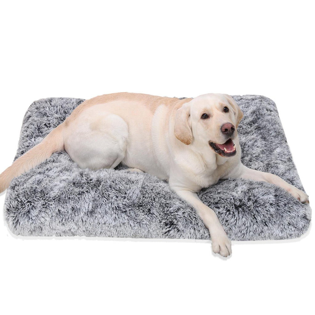 Nosterna Medium Dog Bed - Washable Calming Plush Mattress with Anti-Slip Bottom