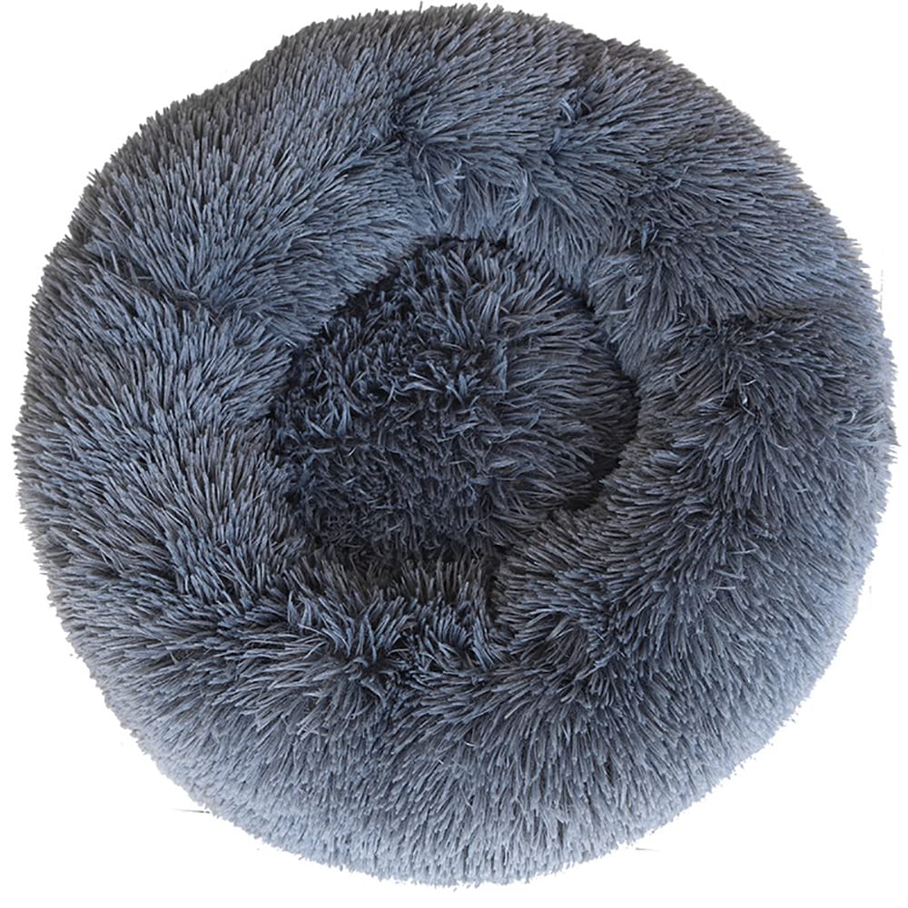 Nosterna Plush Donut Bed, Soft & Fluffy, Warm Cat & Dog Bed for Pets up to 3kg