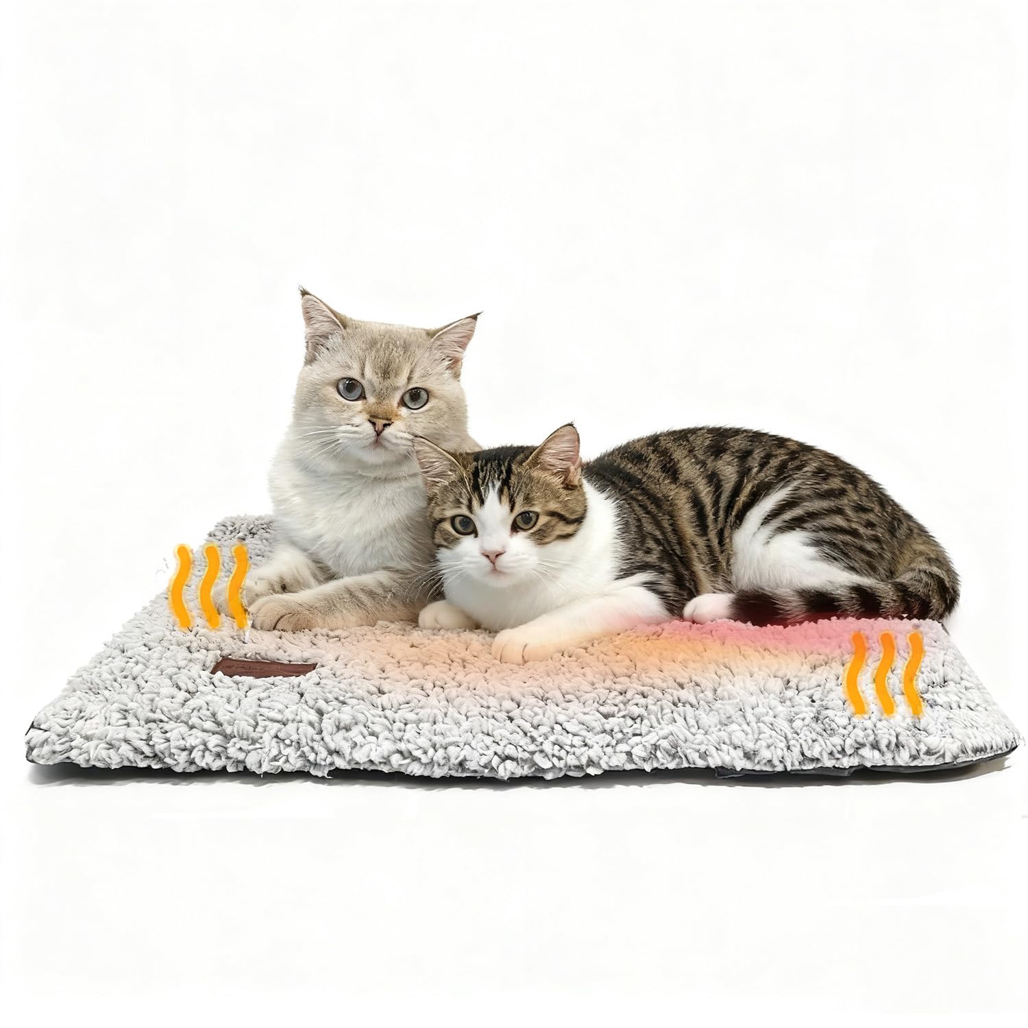 Nosterna Self-Heating Cat & Dog Bed - Washable Thermal Pad with Non-Slip Bottom