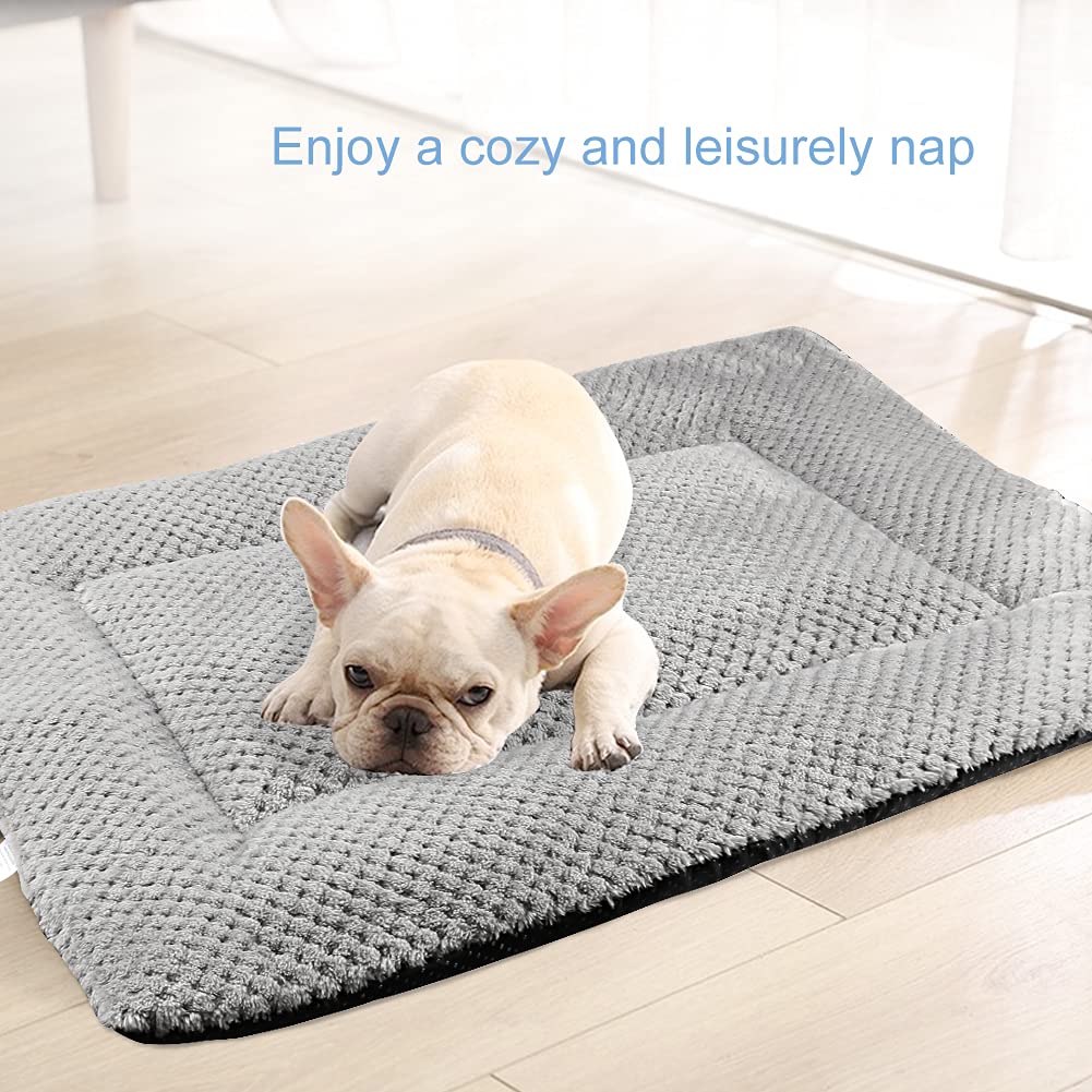 Nosterna Washable Dog Bed Mat - Fluffy Cushion for Medium Pets