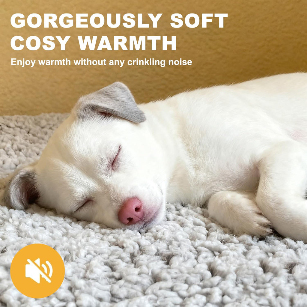 Nosterna Self-Heating Cat & Dog Bed - Washable Thermal Pad with Non-Slip Bottom