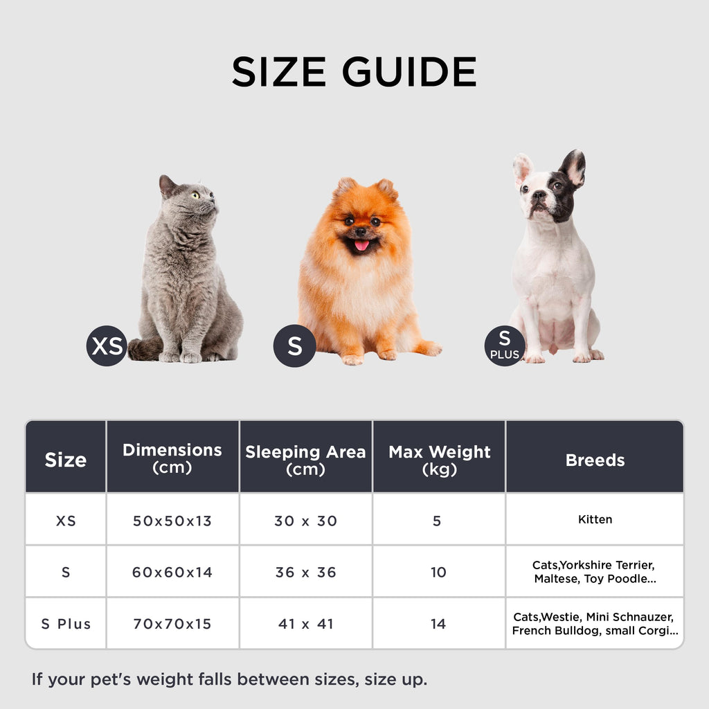 Nosterna Calming Donut Bed - Washable Round Bed for Small Dogs & Cats