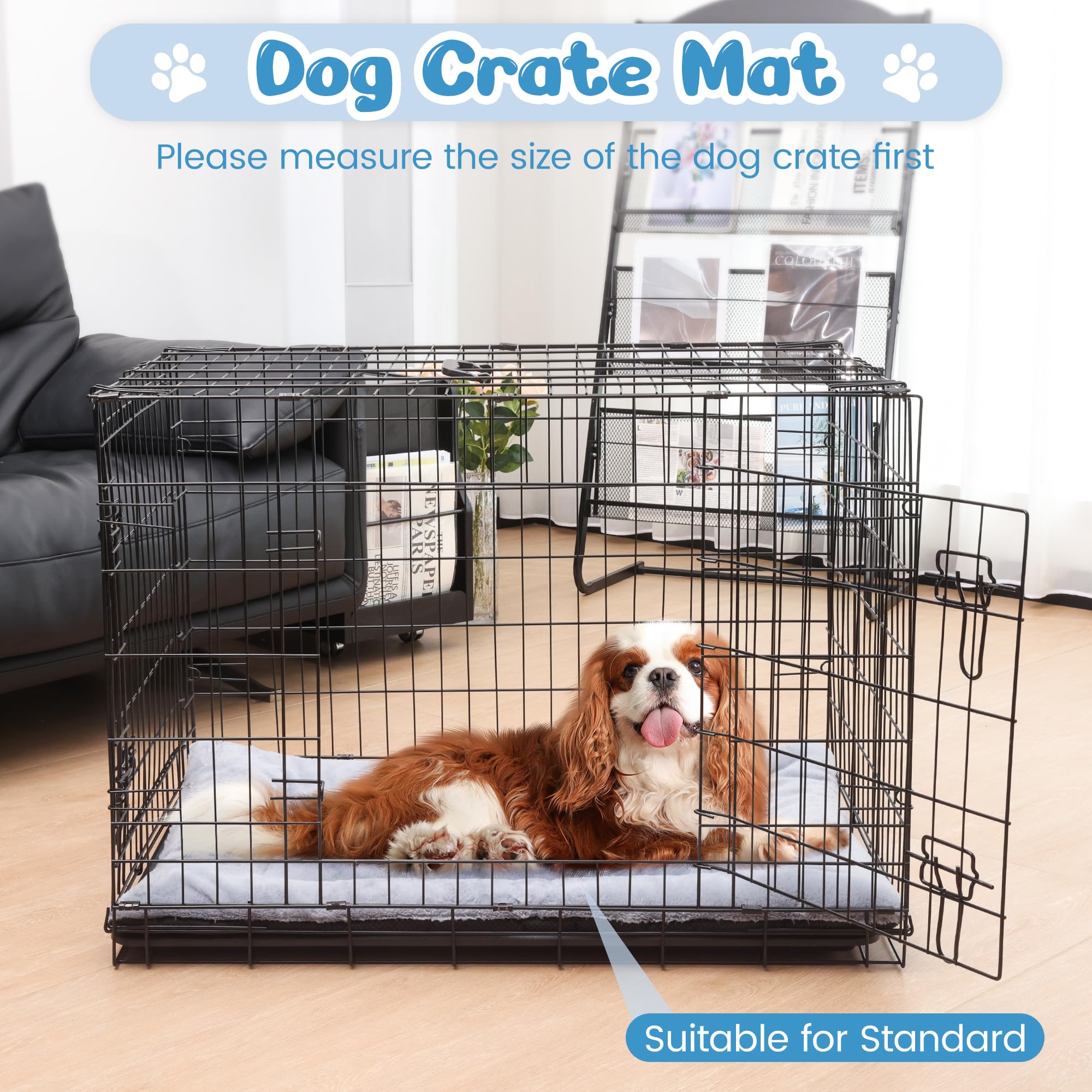 Nosterna Large Dog Bed - Washable Soft Cushion Mattress for Medium & Large Dogs