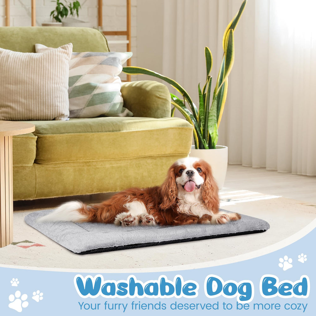 Nosterna Large Dog Bed - Washable Soft Cushion Mattress for Medium & Large Dogs