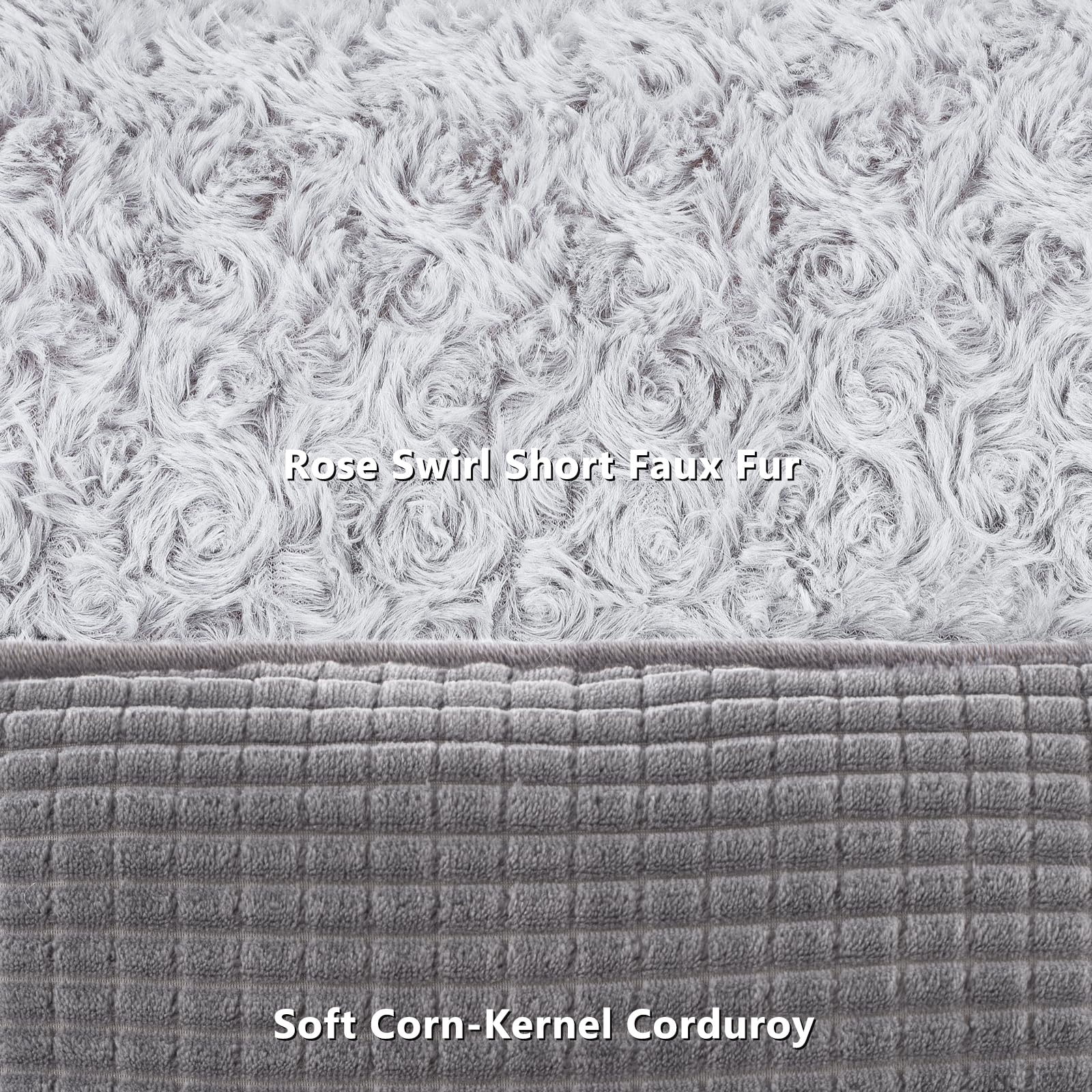 Nosterna Orthopedic Dog Bed - Washable Calming Bed with Raised Edges & Non-Slip Bottom