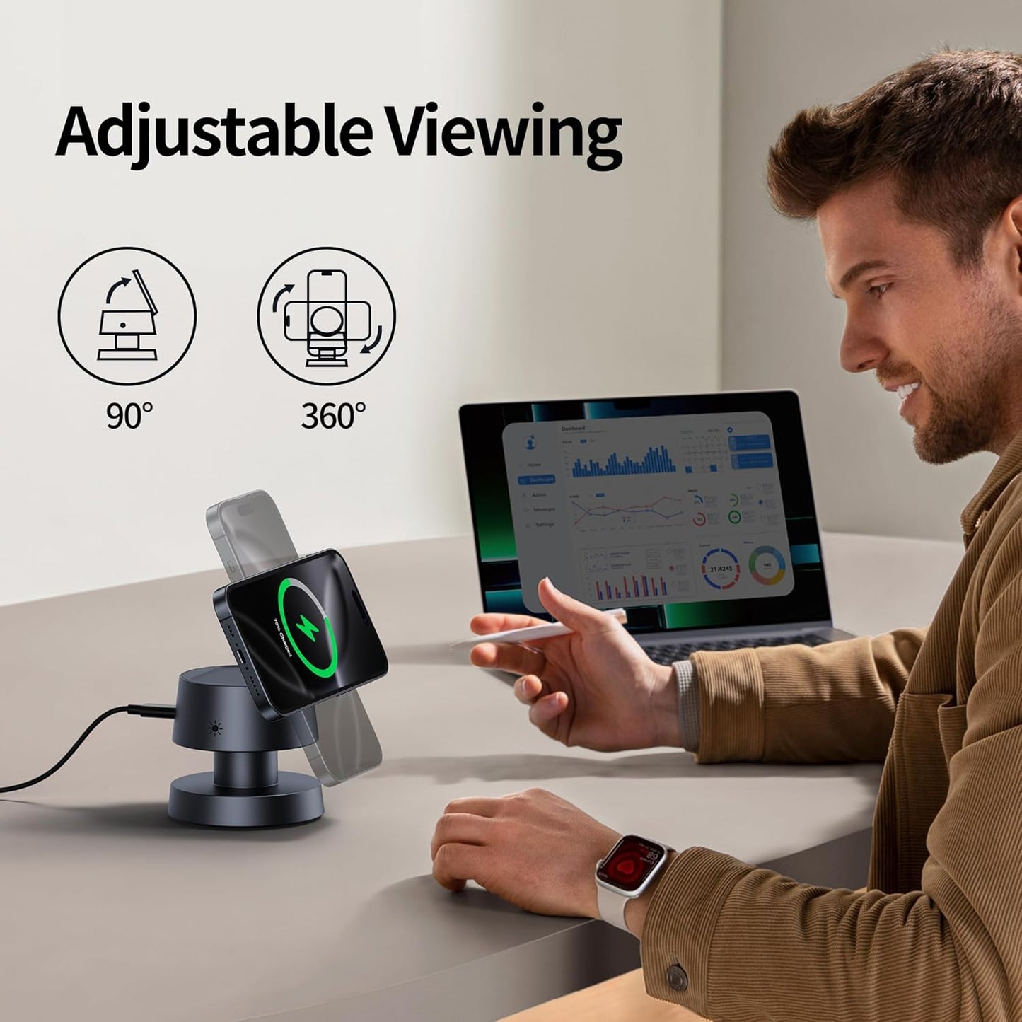 Nosterna™ 3-in-1 Magnetic Wireless Charging Station
